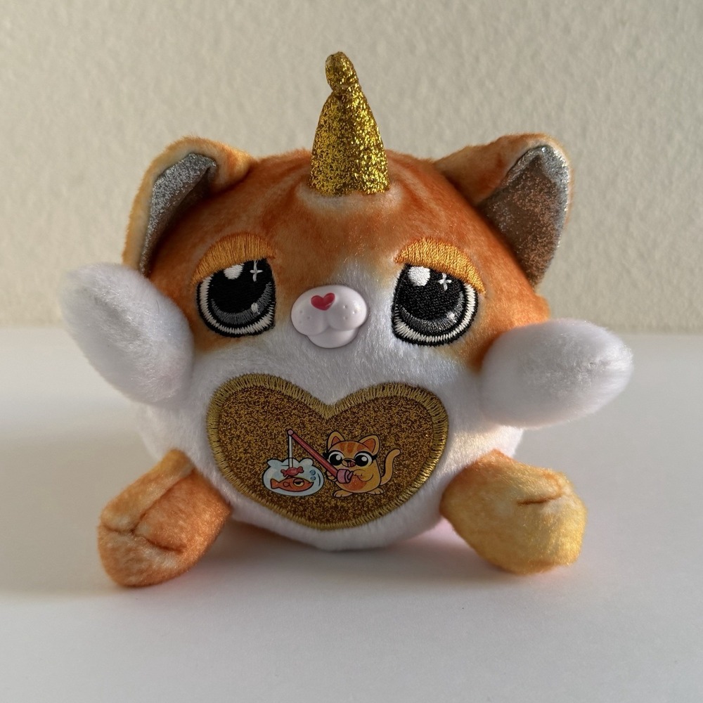 Zuru Rainbocorns Kittycorn Surprise Cat Fishing Pocket Style Plush‎ 4"